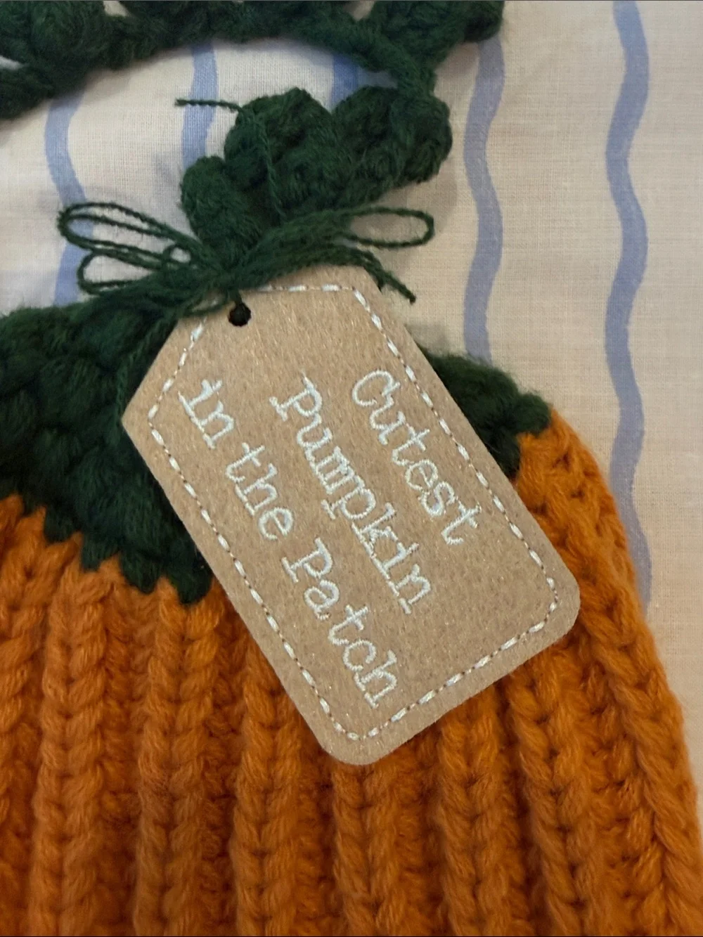 Baby Pumpkin Knit Beanie Hat 🎃